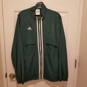 Mens Green Adidas Lightweight Jacket Size M>